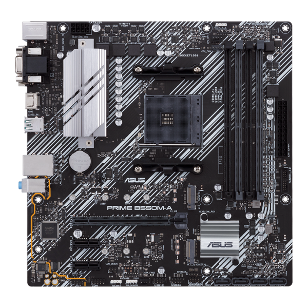 Материнская плата ASUS PRIME B550M-A/CSM AM4 mATX 4xDDR4 PCIEx16 2xPCIEx1 2xM.2 HDMI DVI VGA GLAN