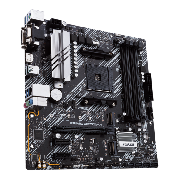 Материнская плата ASUS PRIME B550M-A/CSM AM4 mATX 4xDDR4 PCIEx16 2xPCIEx1 2xM.2 HDMI DVI VGA GLAN