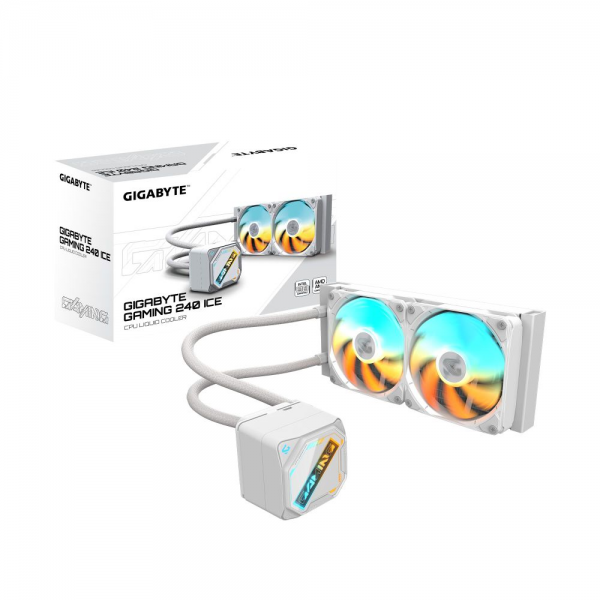 Жидкостная система охлаждения GIGABYTE Gaming GME 240I 2 x 120mm ARGB Fan, LGA 1200, LGA 1700, LGA 1851, AM5, AM4
