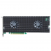 Плата расширения HighPoint SSD7540, PCIe 4.0 x16, Ports: 8x M.2 (2242/2260/2280), Board: Full Height, Full Length, Bootable, RAID: 0,1,10 ADD IN CARD