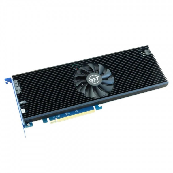 Плата расширения HighPoint Rocket 1608A, PCIe 5.0 x16, Ports: 8x M.2 (2242/2260/2280), Board: Full Height, Full Length, ADD IN CARD