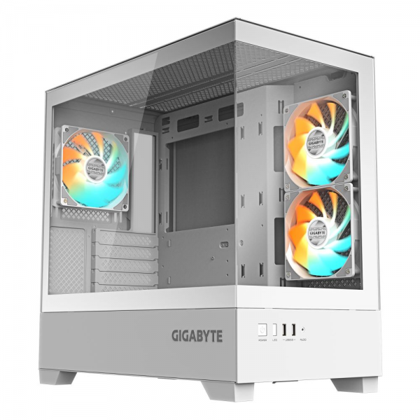 Корпус для ПК Gigabyte C201 Panoramic Ice, MidTower, mATX