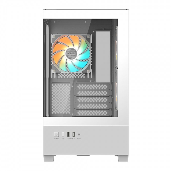 Корпус для ПК Gigabyte C201 Panoramic Ice, MidTower, mATX
