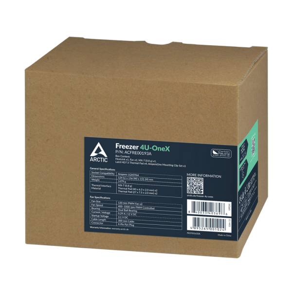 Вентилятор для процессора Arctic Freezer 4U-OneX Retail (Intel Socket LGA5964) (ACFRE00193A)