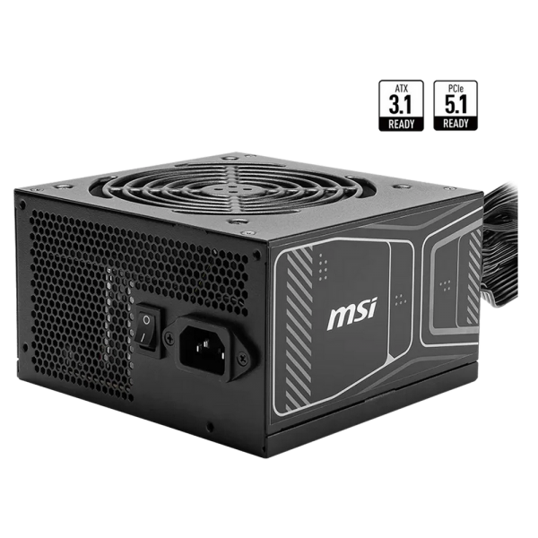Блок питания ПК MSI MAG A850GN PCIE5 , 850W, 80+ Gold, НЕ модульный, ATX 3.1, PCIE5.1, RTL