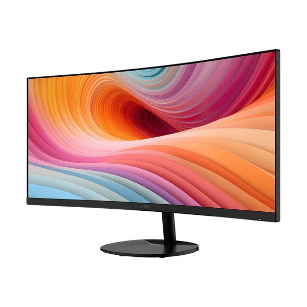 Монитор 34" MSI PRO MP341CQ E12 Curved VA, 3440x1440, 120Hz, 4ms, 300сd/m, 3500:1, HDR | 2xHDMI(2.0b), DP(1.4a) | InPSU, Speakers, Vesa 100, Black
