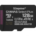 Карта памяти Kingston microSDXC 128GB Canvas Select Plus Memory Card SDCS3/128GBSP UHS-I U1 Class 10/V10/A1, w/o Adapter, 150Mb/s, RTL
