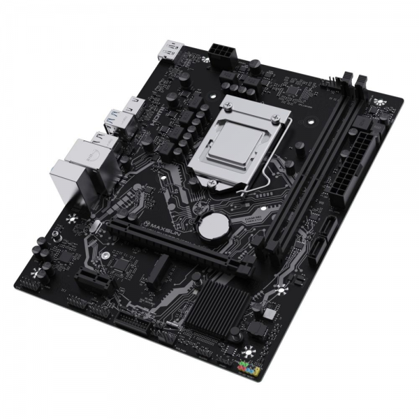 Материнская плата Maxsun MS-Challenger B460M-D ARGB B460, LGA1200, 2*DDR4, 1*PCIEx16, 1*PCIEx1, 1*M.2, 4*USB3.2Gen1, 6*USB2.0, 2*SATA3.0, 1G, DP, HDMI, M-ATX, RTL