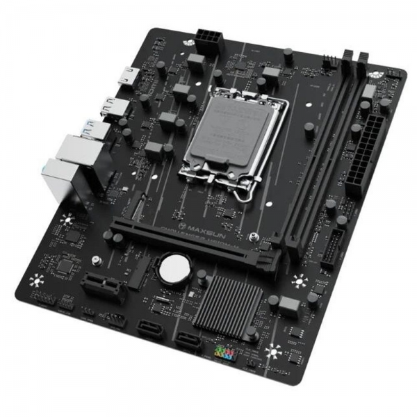 Материнская плата Maxsun MS-Challenger H610M-H V1 H610, LGA1700, 2*DDR4, 1*PCIEx16, 1*PCIEx1, 1*M.2, 4*USB3.2Gen1, 6*USB2.0, 2*SATA3.0, 1G, HDMI, M-ATX, RTL