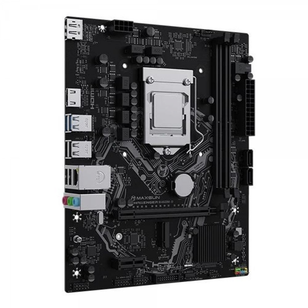 Материнская плата Maxsun MS-Challenger B460M-D B460, LGA1200, 2*DDR4, 1*PCIEx16, 1*PCIEx1, 1*M.2, 4*USB3.2 Gen1, 6*USB2.0, 2*SATA3.0, 1G, DP, HDMI, M-ATX, RTL