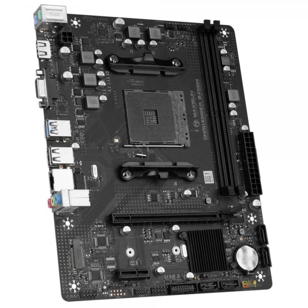 Материнская плата Maxsun MS-Challenger B450M AM4, B450, 2xDDR4, 1*PCIEx16, 1*PCIEx1, 1*M.2, 4*USB3.2Gen1, 4*USB2.0, 4*SATA3.0, 1G, VGA, HDMI, M-ATX, RTL