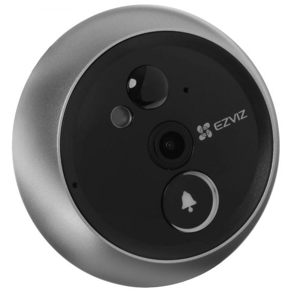 Сенсорный дверной глазок Ezviz DP2C Silver с поддержкой Wi-Fi