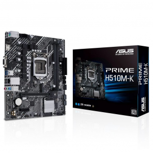 Материнская плата ASUS Bad Pack PRIME H510M-K R2.0 LGA1200 mATX 2xDDR4 PCIEx16 PCIEx1 M.2 HDMI VGA GLAN  bp