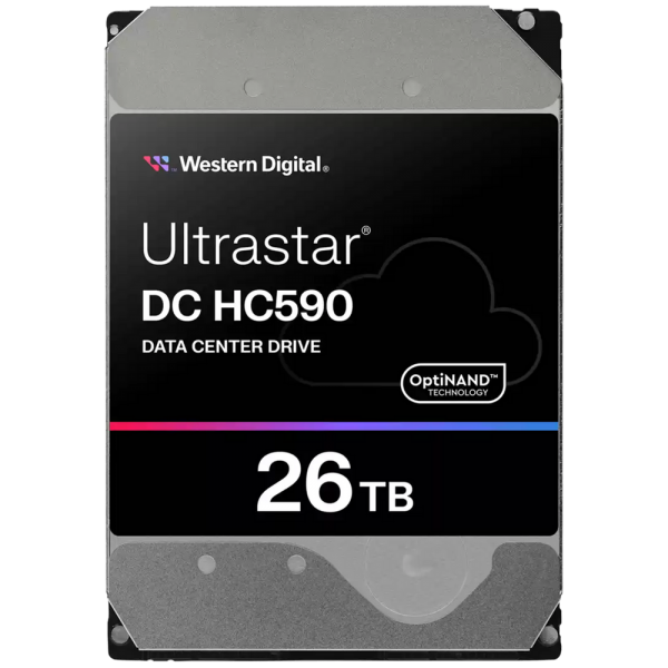 Жесткий диск серверный Western Digital 3.5" 26TB Ultrastar DC HC590 WUH722626AL5204 SATA 6Gb/s, 7200rpm, 512MB