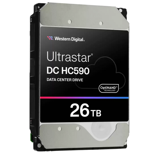 Жесткий диск серверный Western Digital 3.5" 26TB Ultrastar DC HC590 WUH722626AL5204 SATA 6Gb/s, 7200rpm, 512MB