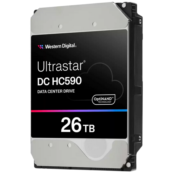 Жесткий диск серверный Western Digital 3.5" 26TB Ultrastar DC HC590 WUH722626AL5204 SATA 6Gb/s, 7200rpm, 512MB