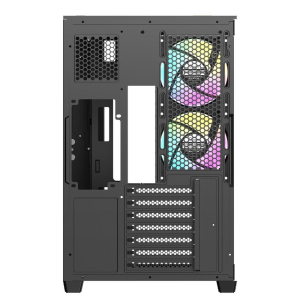 Корпус для ПК Ocypus Case Delta C74 BK ARGB ATX / win / black / 2 ARGB fans / no PSU /Tempered Glass