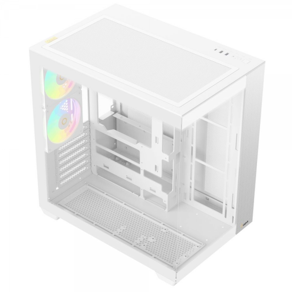Корпус для ПК Ocypus Delta C74 WH ARGB ATX / win / white / 2 ARGB fans / no PSU /Tempered Glass