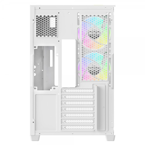 Корпус для ПК Ocypus Delta C74 WH ARGB ATX / win / white / 2 ARGB fans / no PSU /Tempered Glass
