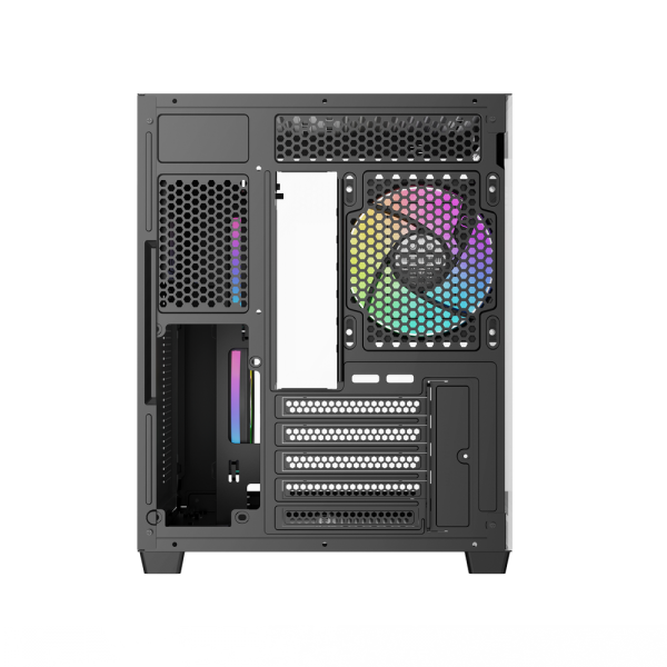 Корпус для ПК Ocypus Gamma C54 BK ARGB mATX / win / black / 3 ARGB fans / no PSU / Tempered Glass