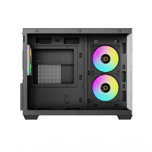 Корпус для ПК Ocypus Gamma C54 BK ARGB mATX / win / black / 3 ARGB fans / no PSU / Tempered Glass