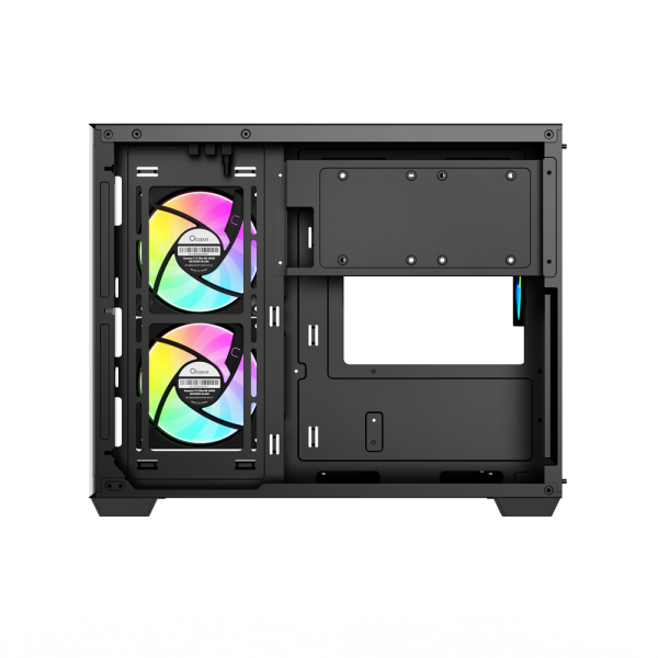 Корпус для ПК Ocypus Gamma C54 BK ARGB mATX / win / black / 3 ARGB fans / no PSU / Tempered Glass
