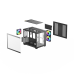 Корпус для ПК Ocypus Gamma C54 BK ARGB mATX / win / black / 3 ARGB fans / no PSU / Tempered Glass