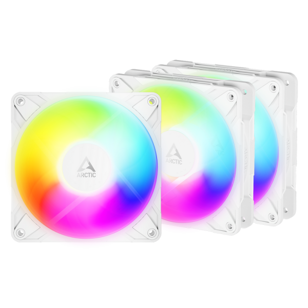 Вентилятор корпусной ARCTIC P12 PRO Reverse A-RGB White Value Pack 3 шт. (ACFAN00334A)