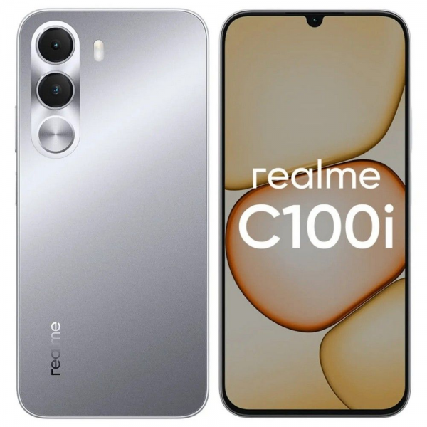 Смартфон Realme C100i 4+128 серебристый