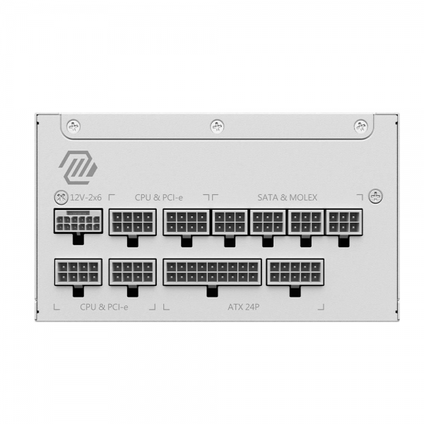 Блок питания ПК MSI MAG A1000GL PCIE5 White 1000W, 80+ Gold, полностью модульный, ATX 3.1, PCIE5.1, БЕЛЫЙ, RTL