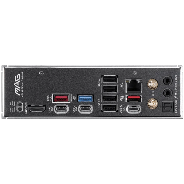 Материнская плата MSI MAG B850 TOMAHAWK MAX WIFI II B850, AM5, 4*DDR5, 3*PCIEx16, 4*M.2, 4*TypeC, 2*USB3.2Gen2, 5*USB3.2Gen1, 8*USB2.0, 4*SATA3.0, 5G, HDMI, ATX, RTL