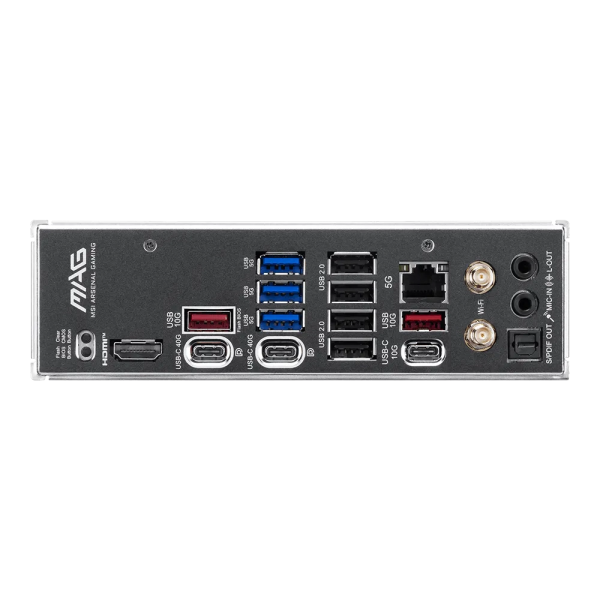 Материнская плата MSI MAG X870E TOMAHAWK MAX WIFI X870E, AM5, 4*DDR5, 3*PCIEx16, 4*M.2, 2*TypeC, 2*USB3.2Gen2, 7*USB3.2Gen1, 8*USB2.0, 4*SATA3.0, 5G, 2*Type-C(DP), HDMI, ATX, RTL