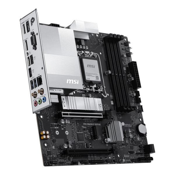 Материнская плата MSI PRO B860M-P WIFI6E B860, LGA1851, 4*DDR5, 2*PCIEx16, 2*M.2, 1*TypeC, 5*USB3.2Gen1, 6*USB2.0, 4*SATA3, 2.5G, VGA, DP, HDMI, M-ATX, RTL