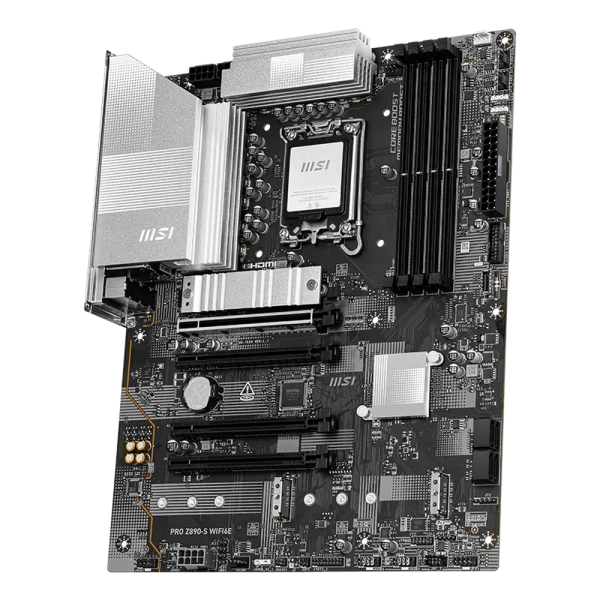 Материнская плата MSI PRO Z890-S WIFI6E Z890, LGA1851, 4*DDR5, 4*PCIEx16, 3*M.2, 2*TypeC, 8*USB3.2 Gen1, 4*USB2.0, 4*SATA3, 2.5G, DP, HDMI, ATX, RTL