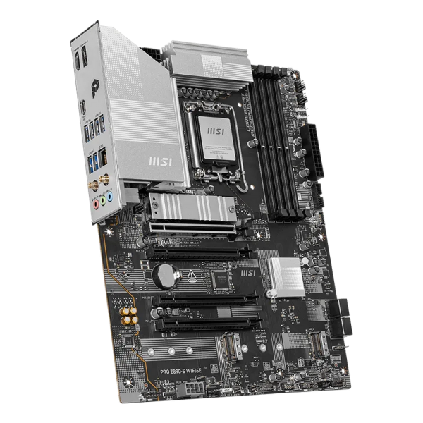 Материнская плата MSI PRO Z890-S WIFI6E Z890, LGA1851, 4*DDR5, 4*PCIEx16, 3*M.2, 2*TypeC, 8*USB3.2 Gen1, 4*USB2.0, 4*SATA3, 2.5G, DP, HDMI, ATX, RTL