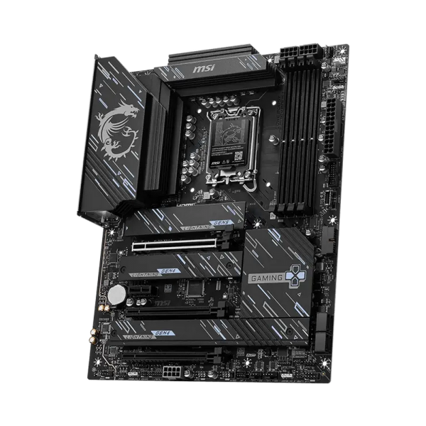 Материнская плата MSI Z890 GAMING PLUS WIFI6E Z890, LGA1851, 4*DDR5, 3*PCIEx16, 1*PCIEx1, 4*M.2, 2*TypeC, 1*USB3.2Gen2, 6*USB3.2Gen1, 8*USB2.0, 4*SATA3.0, 5G, DP, HDMI, ATX, RTL