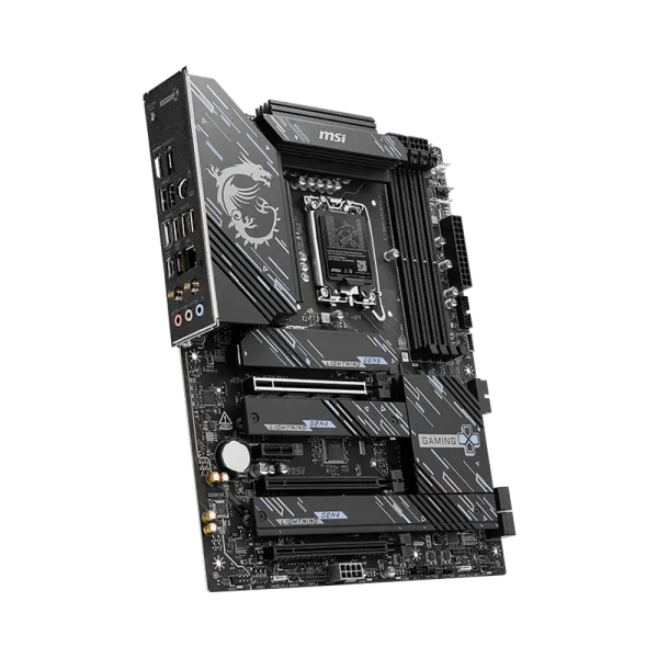 Материнская плата MSI Z890 GAMING PLUS WIFI6E Z890, LGA1851, 4*DDR5, 3*PCIEx16, 1*PCIEx1, 4*M.2, 2*TypeC, 1*USB3.2Gen2, 6*USB3.2Gen1, 8*USB2.0, 4*SATA3.0, 5G, DP, HDMI, ATX, RTL