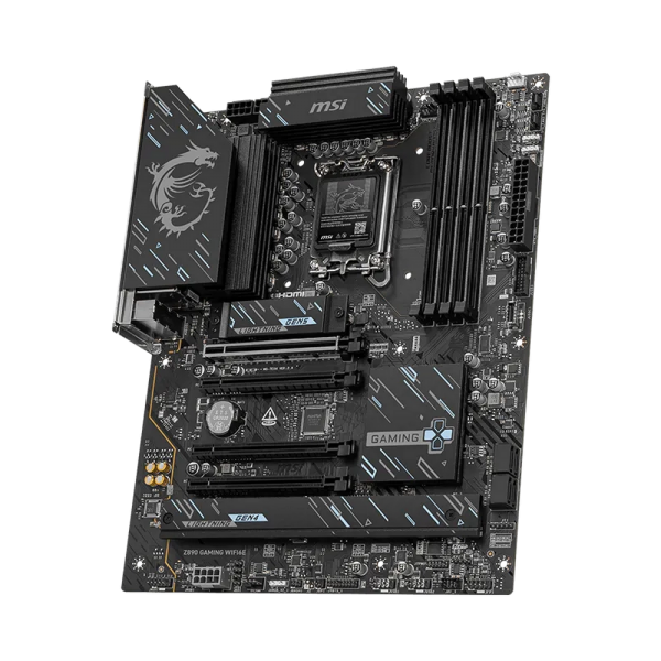 Материнская плата MSI Z890 GAMING WIFI6E Z890, LGA1851, 4*DDR5, 4*PCIEx16, 3*M.2, 2*TypeC, 8*USB3.2 Gen1, 4*USB2.0, 4*SATA3, 2.5G, DP, HDMI, ATX, RTL