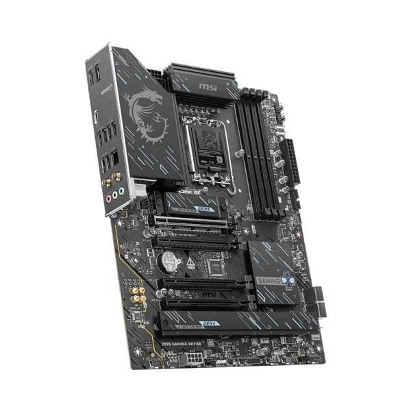 Материнская плата MSI Z890 GAMING WIFI6E Z890, LGA1851, 4*DDR5, 4*PCIEx16, 3*M.2, 2*TypeC, 8*USB3.2 Gen1, 4*USB2.0, 4*SATA3, 2.5G, DP, HDMI, ATX, RTL