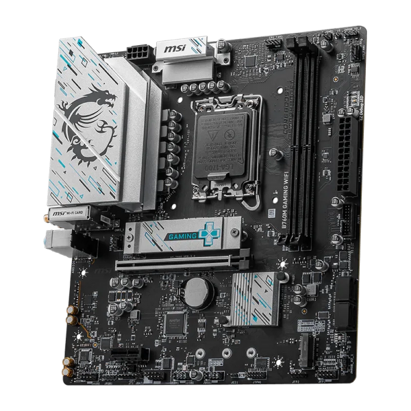 Материнская плата MSI B760M GAMING WIFI B760, LGA1700, 2*DDR5, 1*PCIEx16, 1*PCIEx1, 2*M.2, 6*USB3.2Gen1, 6*USB2.0, 4*SATA3.0, 2.5G, VGA, DP, HDMI, M-ATX, RTL