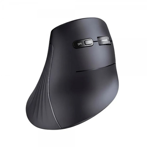 Беспроводная компьютерная мышь вертикальная UGREEN MU008 (25444) Wireless Vertical Mouse 2.4 GHz&BT. Цвет: черный