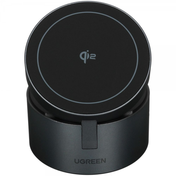 Беспроводное зарядное устройство UGREEN W712 (65148) 3-in-1 Magnetic Qi2 Wireless Charger 15W EU. Цвет: серый космос