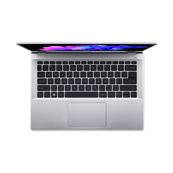 Ноутбук Acer Swift Go 14 SFG14-73-56KL Intel Core Ultra 5 125H/16Gb (soldered D5)/SSD512Gb/UMA/14"/OLED/WQXGA+/2880x1800/90Hz/NoOS/Silver/1.25kg