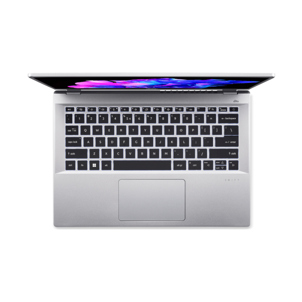 Ноутбук Acer Swift Go 14 SFG14-73-56KL Intel Core Ultra 5 125H/16Gb (soldered D5)/SSD512Gb/UMA/14"/OLED/WQXGA+/2880x1800/90Hz/NoOS/Silver/1.25kg