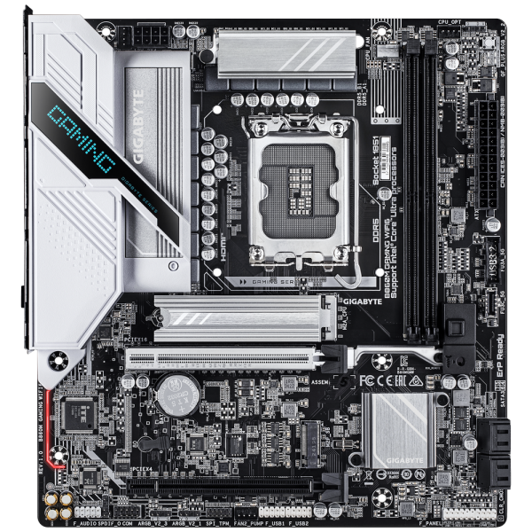 Материнская плата Gigabyte B860M GAMING WIFI6 B860, LGA1851, 2*DDR5, 2*PCIEx16, 2*M.2, 1*TypeC, 5*USB3.2Gen1, 7*USB2.0, 4*SATA3.0, 2.5G, DP, HDMI, M-ATX, RTL