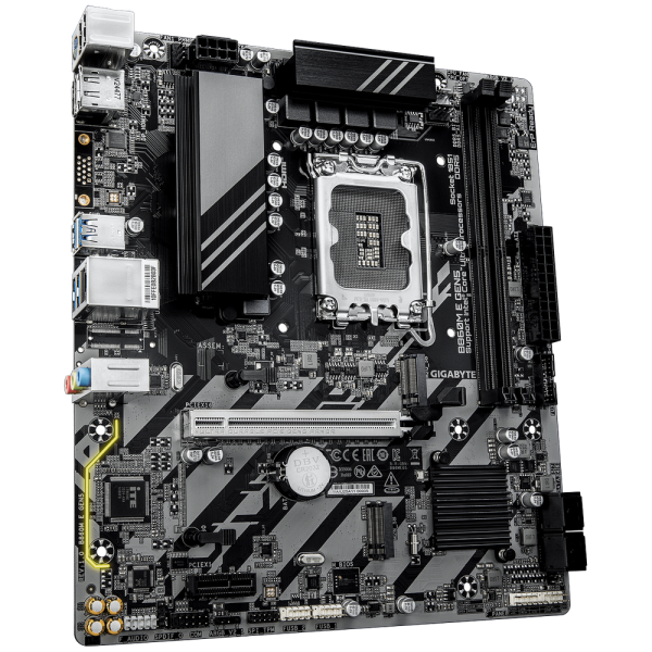 Материнская плата Gigabyte B860M E GEN5 B860, LGA1851, 2*DDR5, 1*PCIEx16, 1*PCIEx1, 2*M.2 6*USB3.2Gen1, 6*USB2.0, 4*SATA3.0, 1G, DP, HDMI, M-ATX, RTL