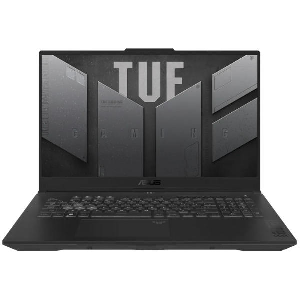 Ноутбук ASUS TUF Gaming A17 FA707NUG-HX182 AMD Ryzen 7 7445HS/16Gb (D5)/SSD512Gb/RTX4050 6Gb (115W)/17.3"/IPS/FHD/1920x1080/144Hz/NoOS/RJ-45/Mecha Gray/2.6kg