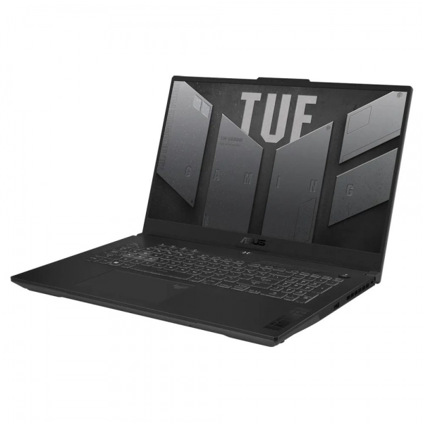 Ноутбук ASUS TUF Gaming A17 FA707NUG-HX182 AMD Ryzen 7 7445HS/16Gb (D5)/SSD512Gb/RTX4050 6Gb (115W)/17.3"/IPS/FHD/1920x1080/144Hz/NoOS/RJ-45/Mecha Gray/2.6kg