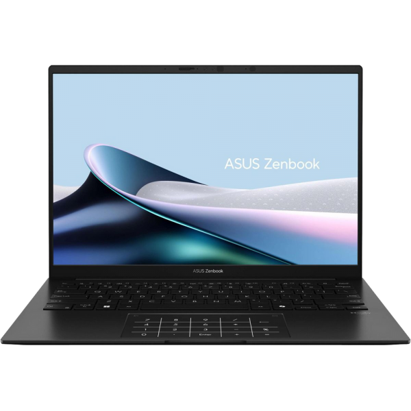 Ноутбук ASUS Zenbook 14 UM3406KA-QD331 AMD Ryzen AI 5 340/16Gb (soldered D5)/SSD512Gb/UMA/14"/OLED/WUXGA/1920x1200/60Hz/NoOS/Jade Black/1.2kg