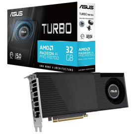 Видеокарта ASUS R9700 TURBO AI PRO 32GB GDDR6 256bit 3xDP HDMI BLOWER RTL (TURBO-AI-PRO-R9700-32G)